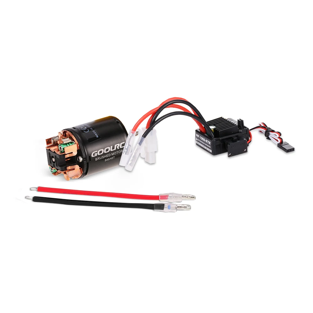 Двигатель GoolRC RC мотор с щеткой 540 45T 60A Электрический ESC Combo для 1/10 скалолазания