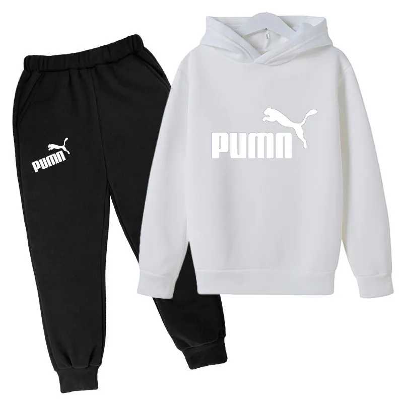 

2021 Spring Children Clothing Fashion Print Tracksuit Children Girls Casual Sports Suits Boys Hoodies Long Pants Sets Clothes