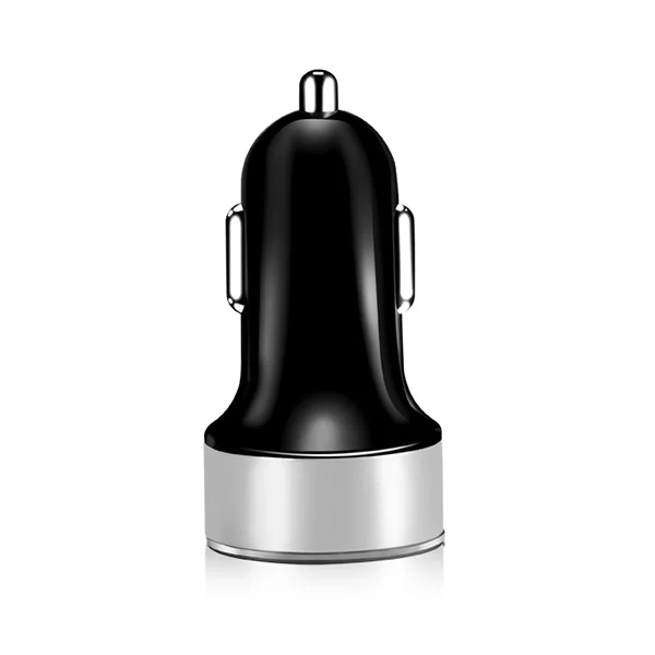 Silver Дождевик 3.1A 5 в двойной USB Автомобильное зарядное устройство с светодиодный дисплей универсальный телефон автомобильное зарядное устройство для Xiaomi samsung S8 iPhone X 8 Plus планшет - Тип штекера: Silver