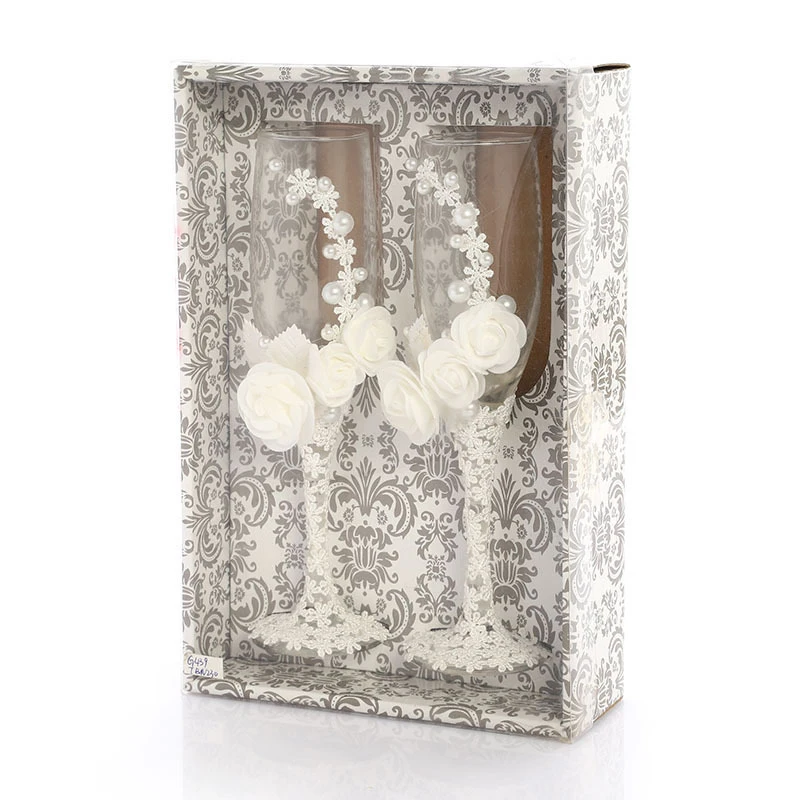 2 шт./компл. Свадебные стеклянные es персонализированные флейты шампанского