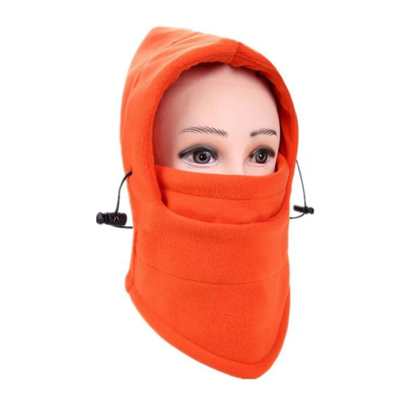 Теплая Флисовая Балаклава шапка с капюшоном теплая зимняя спортивная маска для