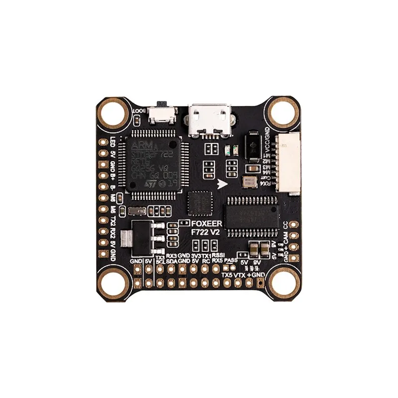 

Оригинальный F722 V2 Mini MPU6000 3-6S Dual BEC OSD Micro USB управление полетом для FPV Racing Freestyle совместимый с fpv air unit