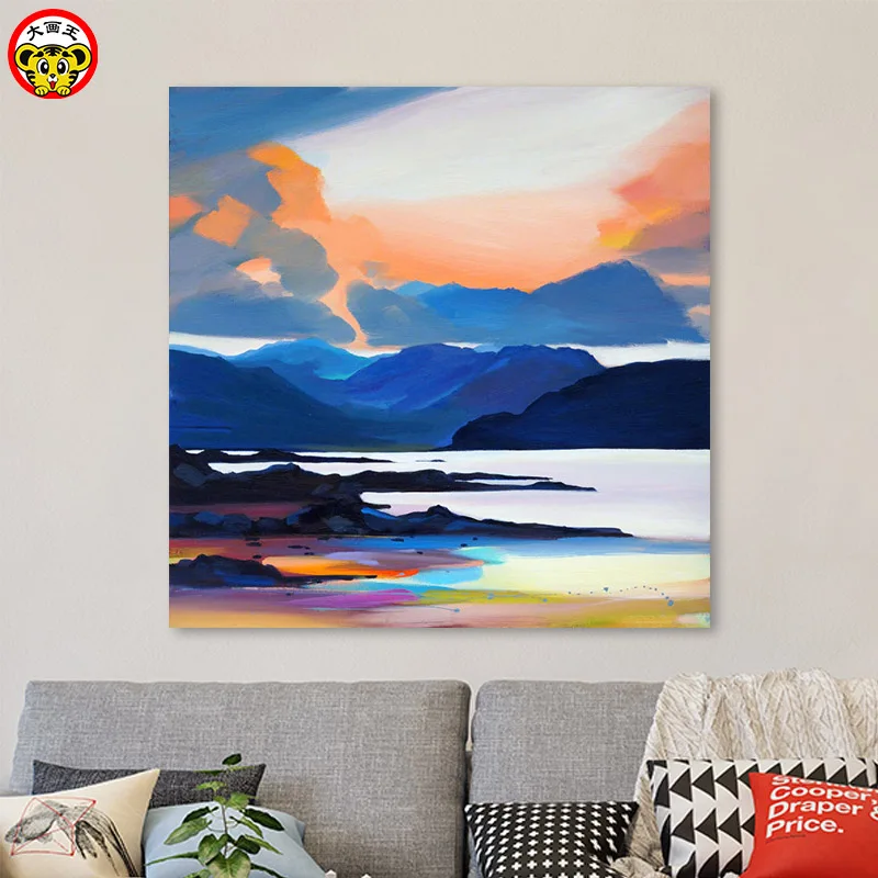 

Painting by Numbers Paint by Number Big Picture DIY Modern Art Landscape One Piece Propylene Cotton 40*40cm 50*50cm