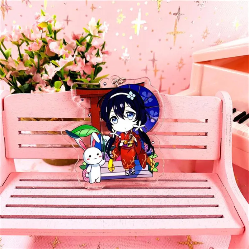 

Trendy Fashion Men and Women Accessories Anime Wenhao Stray Dog Car Phone Pendant Keychain Jewelry Gift Wholesale for Boyfriend