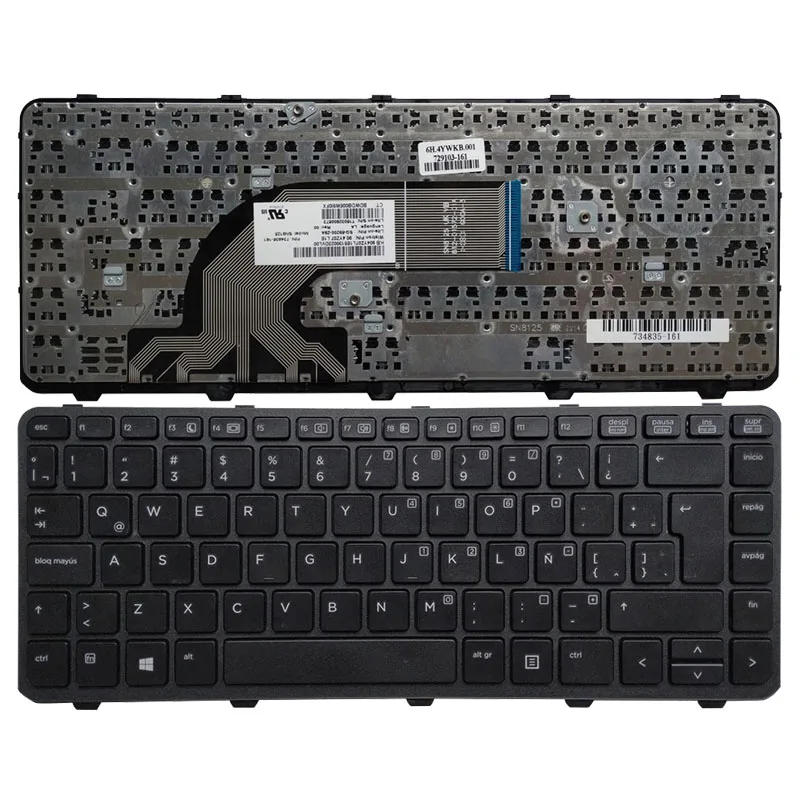 Новая Латиноамериканская Клавиатура для ноутбука HP ProBook 640 440 445 G1 LA черная