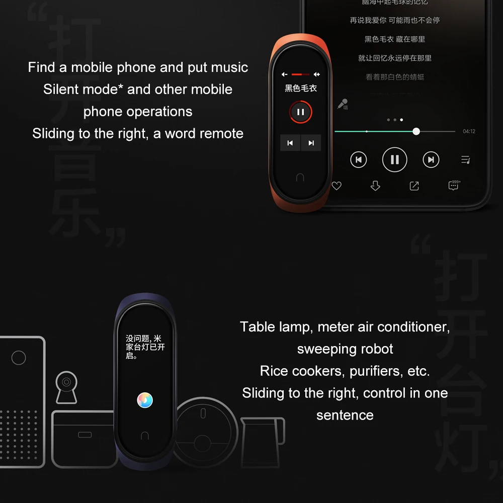 Оригинальная глобальная версия, Xiaomi mi, браслет 4, фитнес, пульсометр mi Band 4, китайская версия, смарт-браслет и подарочный ремешок