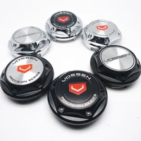 4pcs 68mm for vossen car wheel hub rim center cap covers 45mm badge emblem sticker