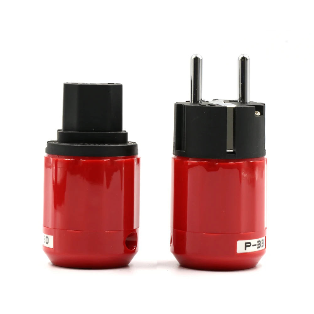 Штепсельная вилка переменного тока с родиевым покрытием и штекером