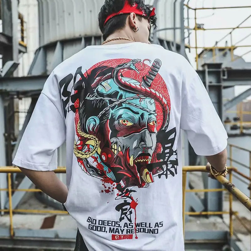 

Men's T-shirt Harajuku Oversized Casual T-shirt 3D Graphic Animation Graphic T-shirt Hip Hop Fitness Sports Sweat-absorbent Top