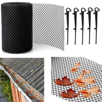 1 set drain cover mesh reduce overflow protective clogging proof plastic gutter guard mesh protector for garden