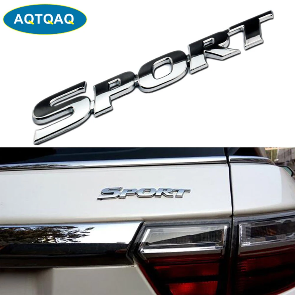 

1Pcs Personalized 3D Car Stickers Metal SPORT Car Stickers Badge Decoration Stickers Univesal For Most Cars