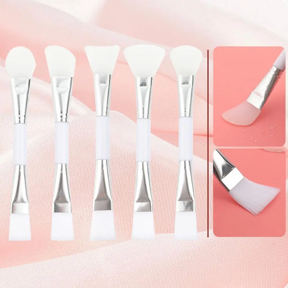 

Skin Care Makeup Brushes Silica Gel Wool Fiber Mask Beauty Brush New Face 2021 Double-Ended Tool Cosmetic DIY J2L1