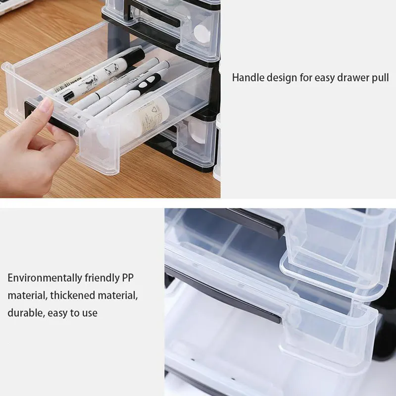 

Transparent drawer storage box Multi-layer practical storage box Plastic transparent cosmetic storage box