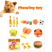 2021 new squeaky screaming dog chew toy chicken bone ball plush pet dog toys for large small dog puppy pet supplies