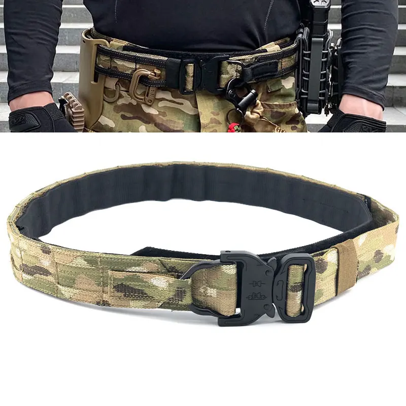 Армейский тактический ремень военный для страйкбола облегченная модульная
