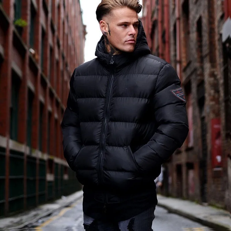 Zogaa 2019 мужская куртка парка модная зимняя Хлопковая короткая с капюшоном