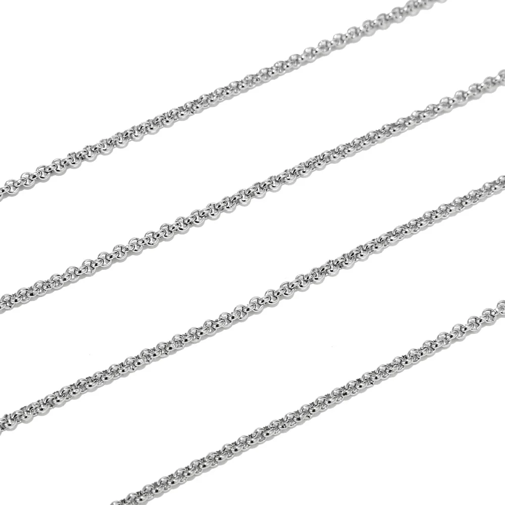 

2 Meters Gold Tone Stainless Steel 2.5mm Width Cable Chains Circle Link Chain DIY For Necklace Bracelet Jewelry Making Findings