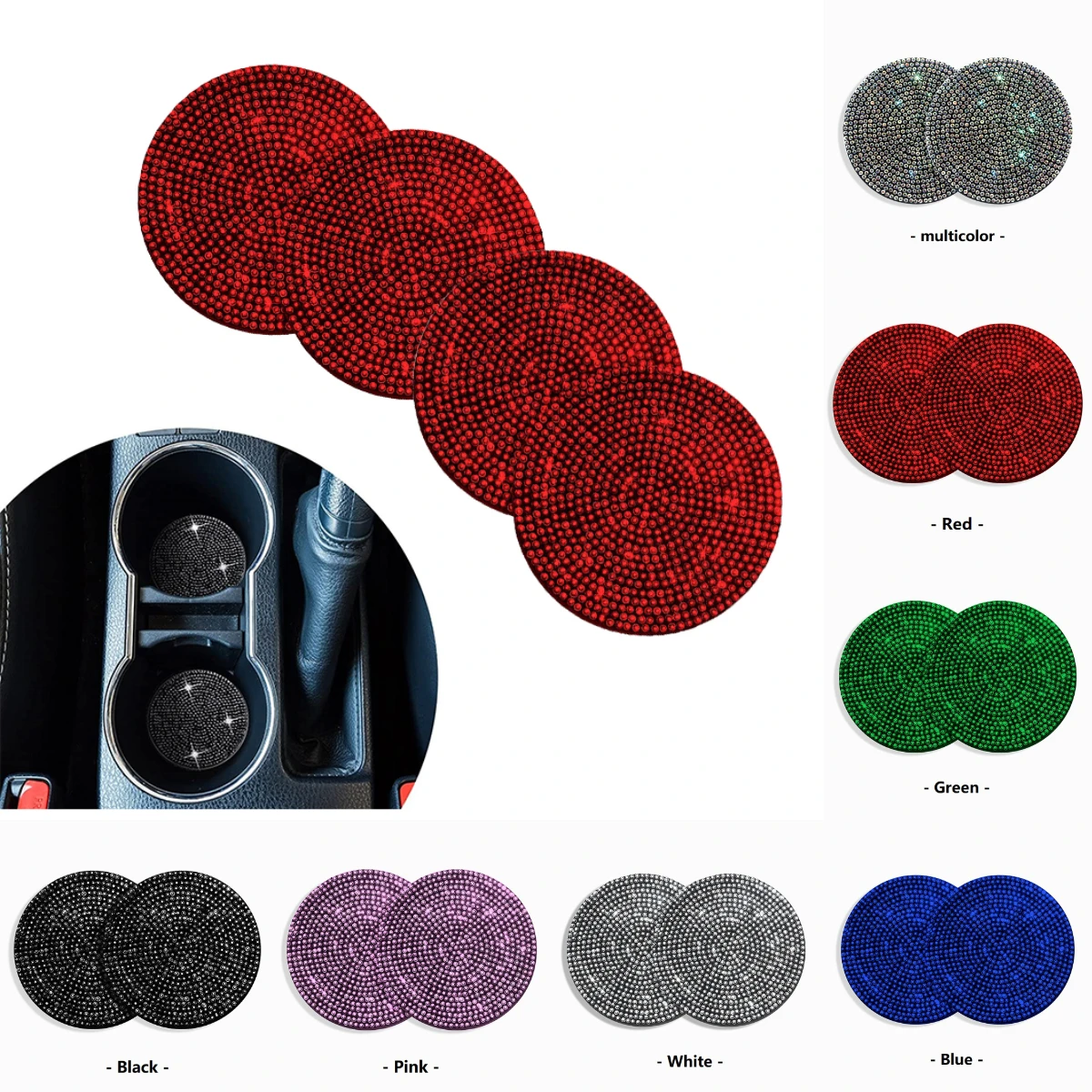 

2 шт., подставки для автомобильных стаканов