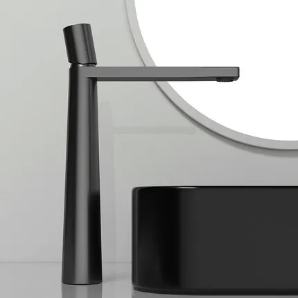 

Латунный Смеситель для ванной комнаты Tuqiu, кран для умывальника белого цвета, с одной ручкой, матовый золотой кран для горячей и холодной воды