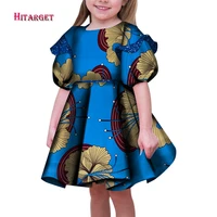 summer african kid girls dresses dashiki traditional printed dress loose kente style casual african girl clothes wyt618