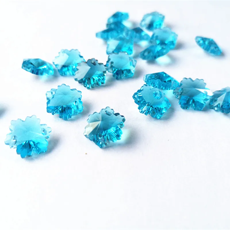 Многоцветный 20 шт./лот K9 Кристалл DIY снежные бусы (Бесплатные Кольца) Свадебные