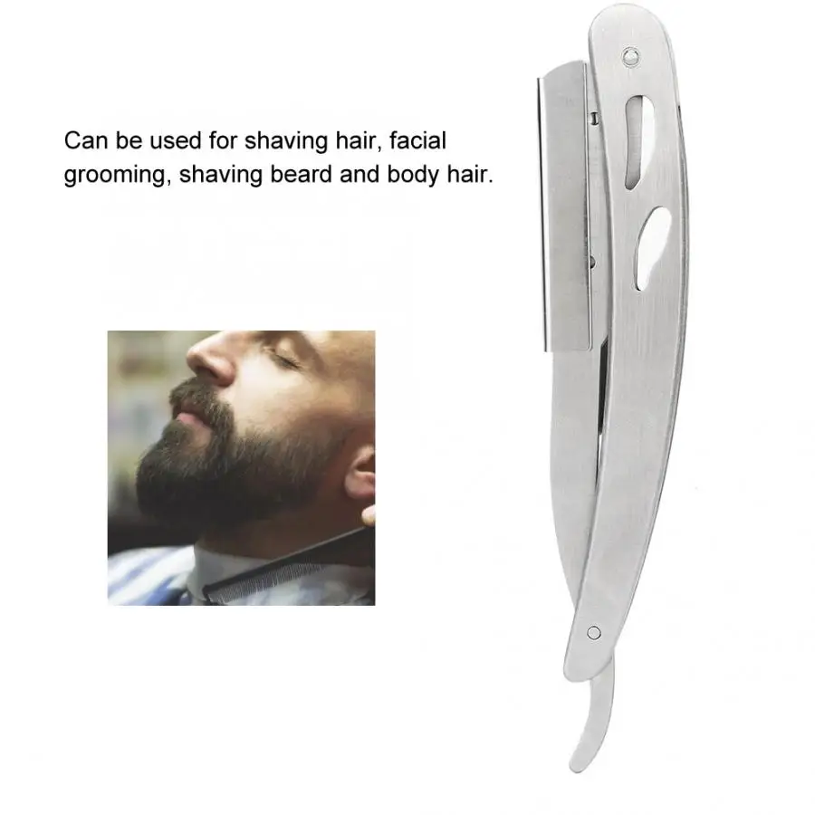 Складная ручная бритва с лезвиями для бороды классический инструмент стрижки