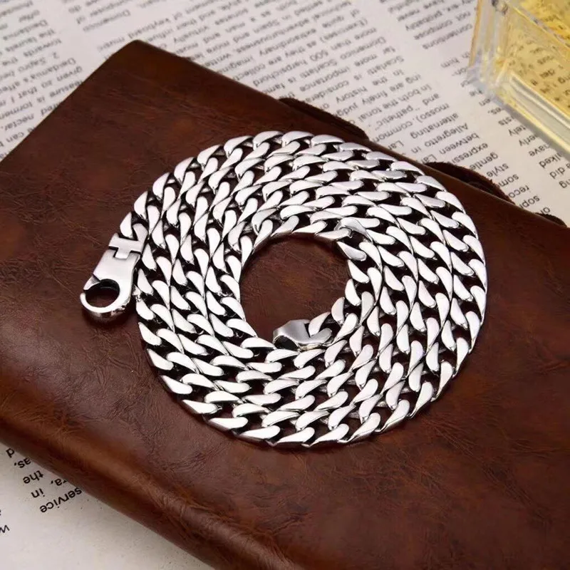 

Цепочка из тайского серебра 925 пробы, толщина 4 мм, 51 г, модное ожерелье-чокер