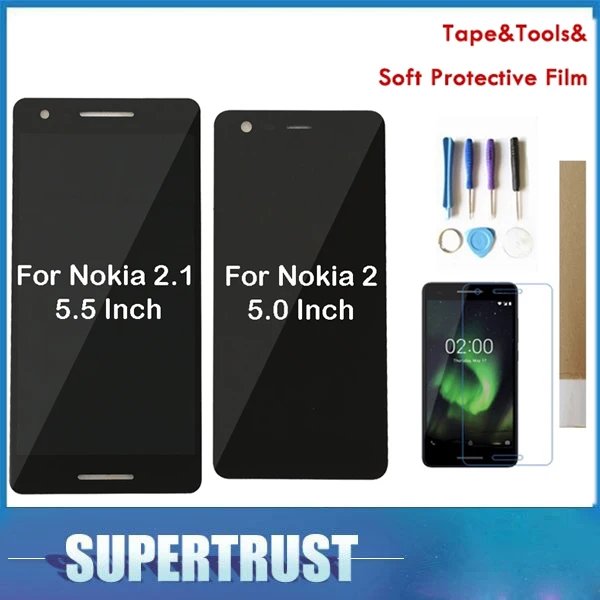 

For Nokia 2.1 2 (2018) TA-1080 TA-1084 TA-1092 TA-1093 Nokia 2 TA-1029 TA-1007 LCD Display+Touch Screen Digitizer with kit