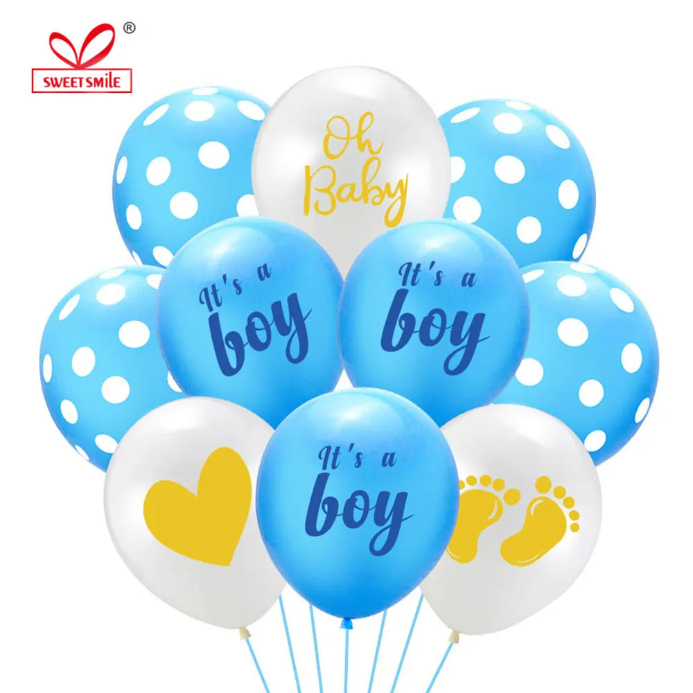 12 дюймов Детские латексные шары воздушные с изображением следа днем рождения