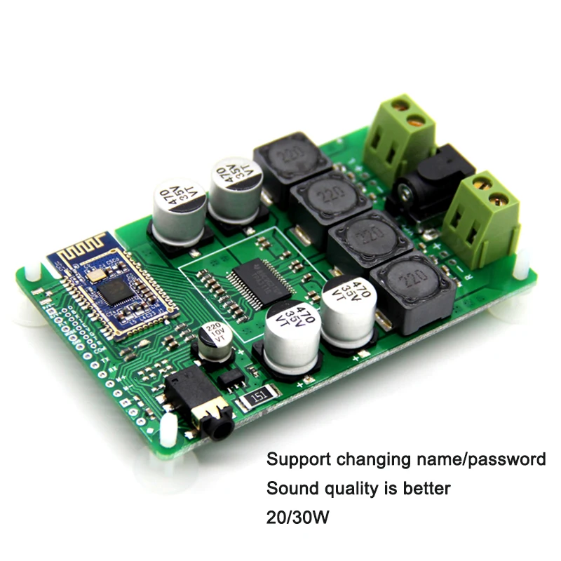 5.0 Плата усилителя мощности 2x3 0 Вт/20 Вт, порт Sup, вход AUX, порт Sup, последовательный порт, изменение имени, пароль с клеммной колодкой 5.0 Плата усилителя мощности 2x3 0 Вт/20 Вт, порт Sup, вход AUX, порт Sup, последовательный порт, изменение имени, пароль с клеммной колодкой