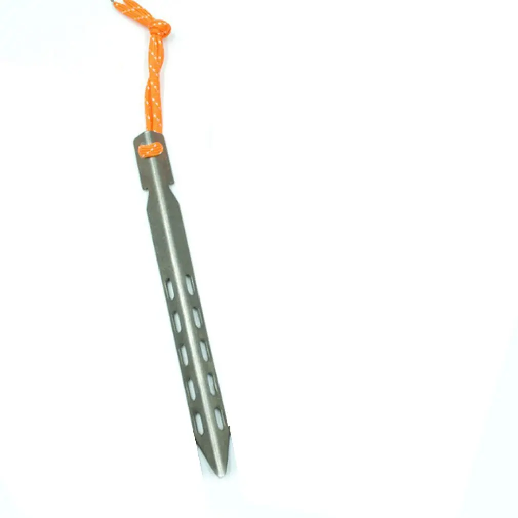 Титановый сплав колышки для палаток с веревкой 16 см V форма палатки наземные