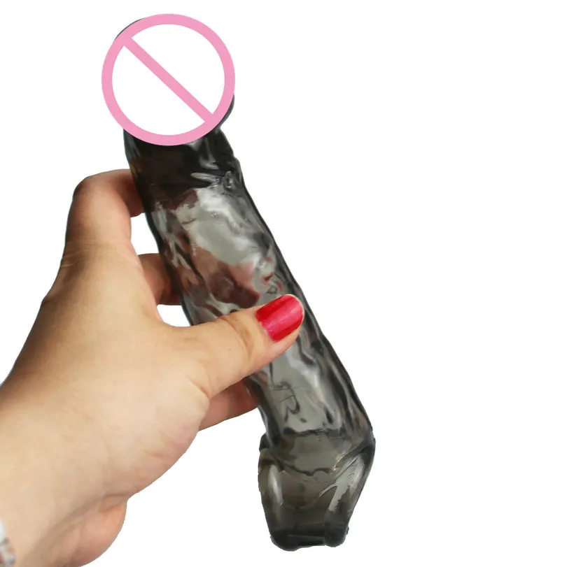 Полупрозрачная крышка для пениса продлевает многоразовые формы Glans задержка