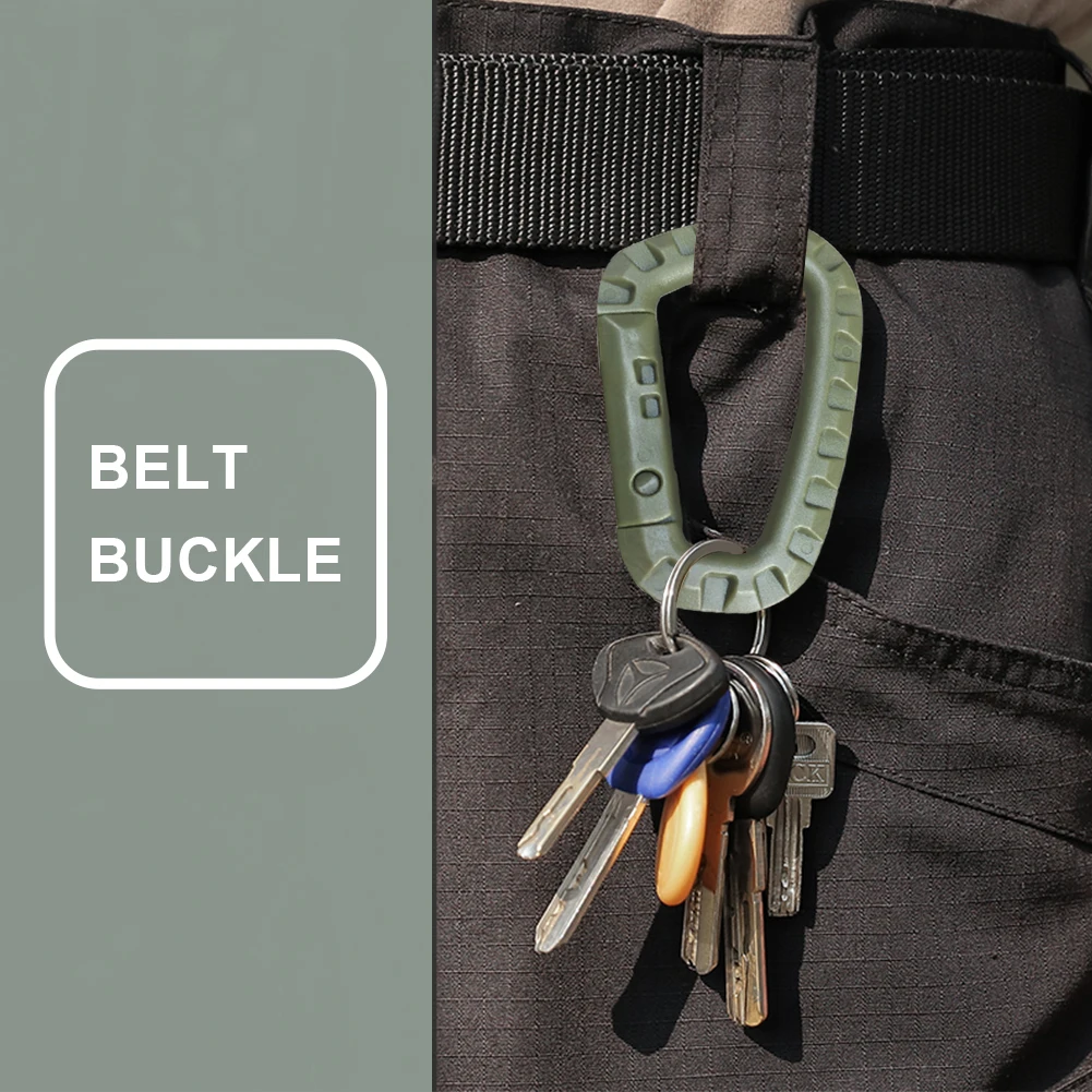 Эластичный легкий Карабин с D-образным кольцом подвесной карабин зажим Пряжка