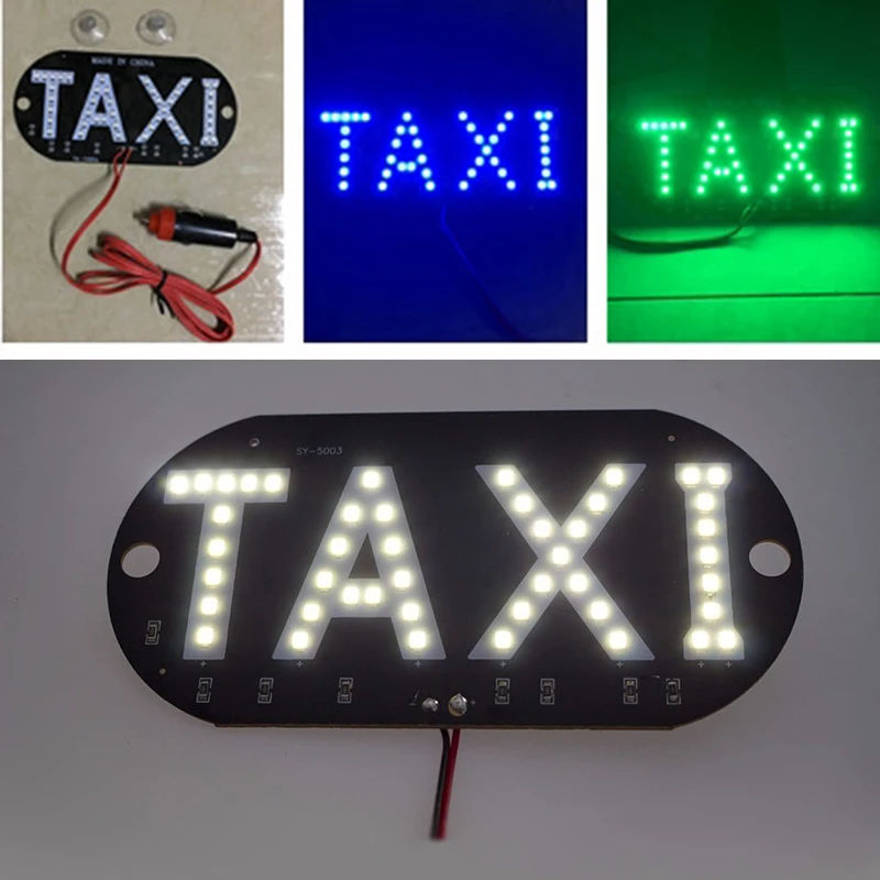 1 шт./лот 12V такси светодиодный автомобиль ветрового стекла кабины индикаторная