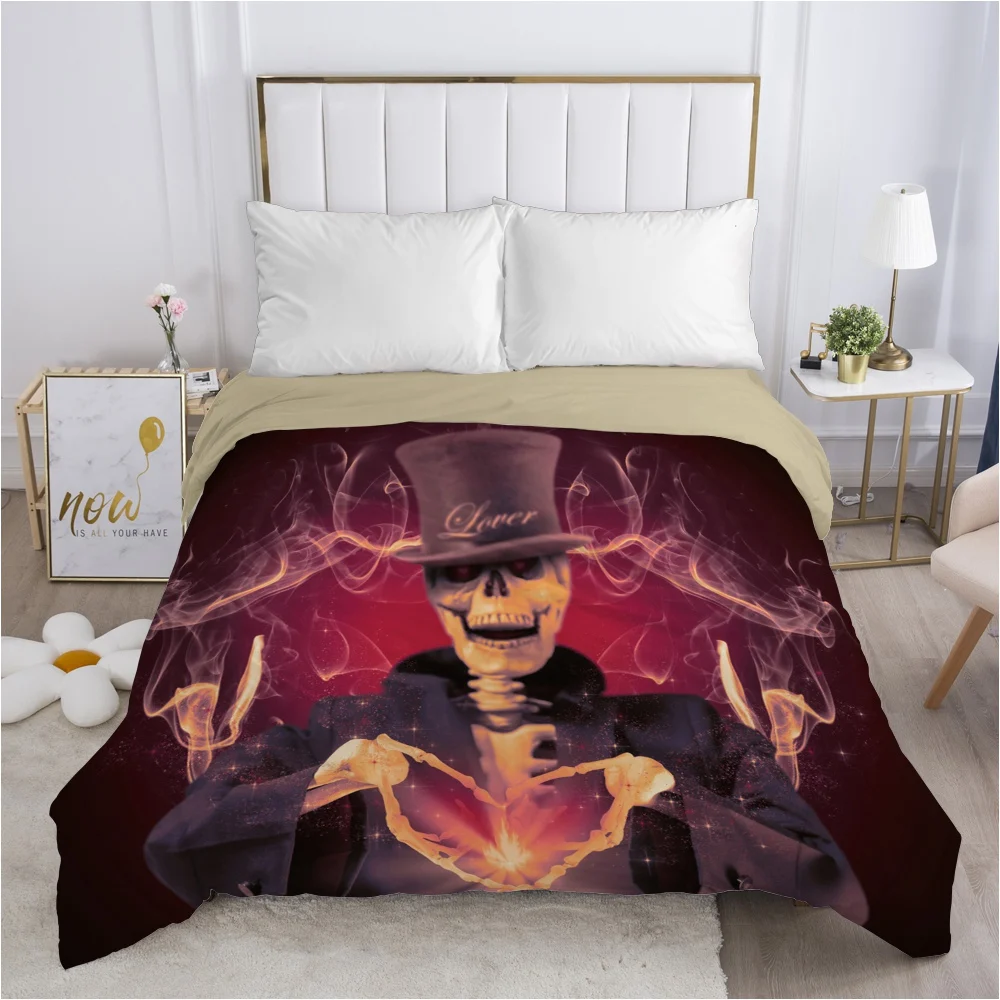 

Skull Deadpool lady Duvet cover Quilt/Blanket/Comfortable Case 140x200 240x220 240x260 Queen King Single Bedding for Home heart