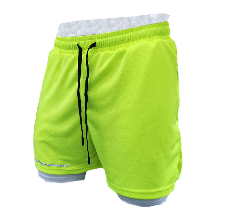 

Summer Running Shorts Men 2 in 1 Sports Jogging Fitness Shorts Training marathon Quick Dry Gym Zip pocket Sport Short Pants