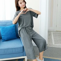 plus size women summer home clothes 2021 new pajamas suit with shorts big size female homewear summer women modal lounge wear