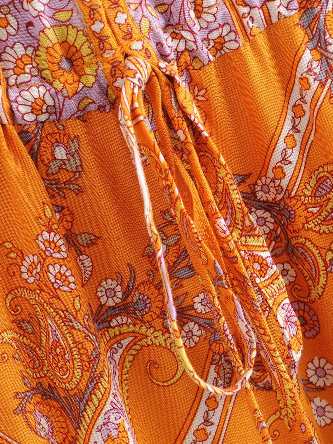 Женское платье макси из вискозы с цветочным принтом и V образным вырезом|Женские