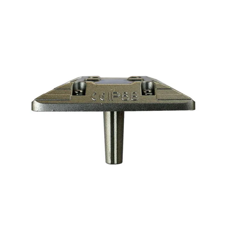 15 шт./упак. 4 светодиода желтый постоянный Алюминиевый Солнечный дорожный штифт с