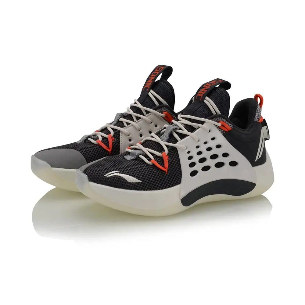 (Break Code)Li Ning Men SONIC VII низкие профессиональные баскетбольные ботинки CBA поддерживающие спортивные ABAP033|Обувь