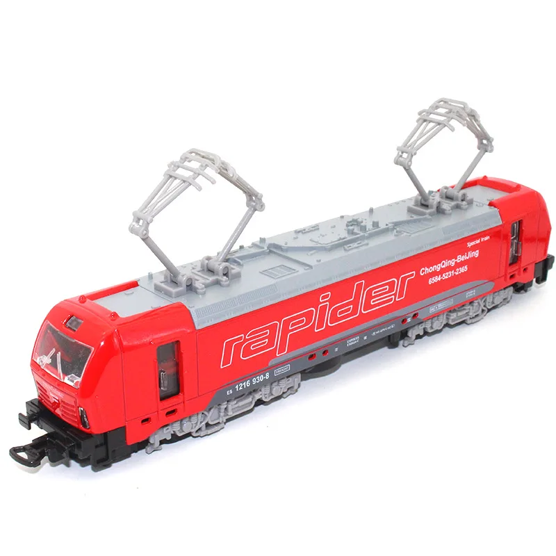 1:32 Train model kids toys Metal material car Sound and light pull back Toy train | Railed/Motor/Cars/Bicycles