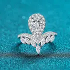 Женское кольцо из серебра 925 пробы, с бриллиантом
