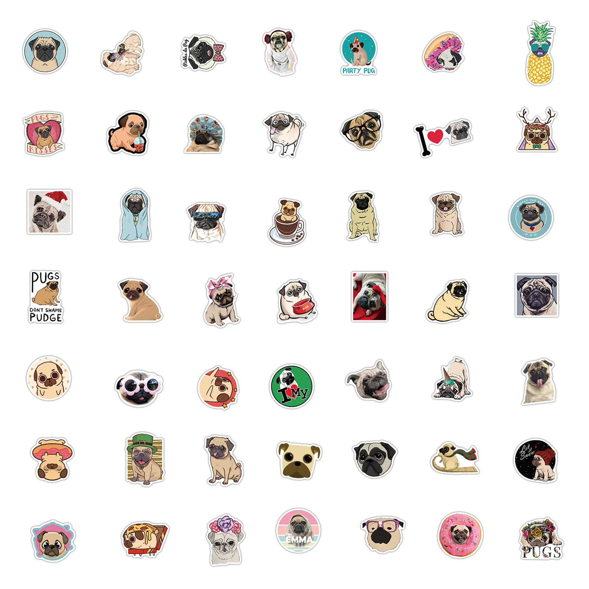 

5/10/50PC Stickers Animal Pet Dog Stickers Graffiti Stickers Travel Luggage Guitar Fridge Laptop DIY Men Women Toy Waterproof