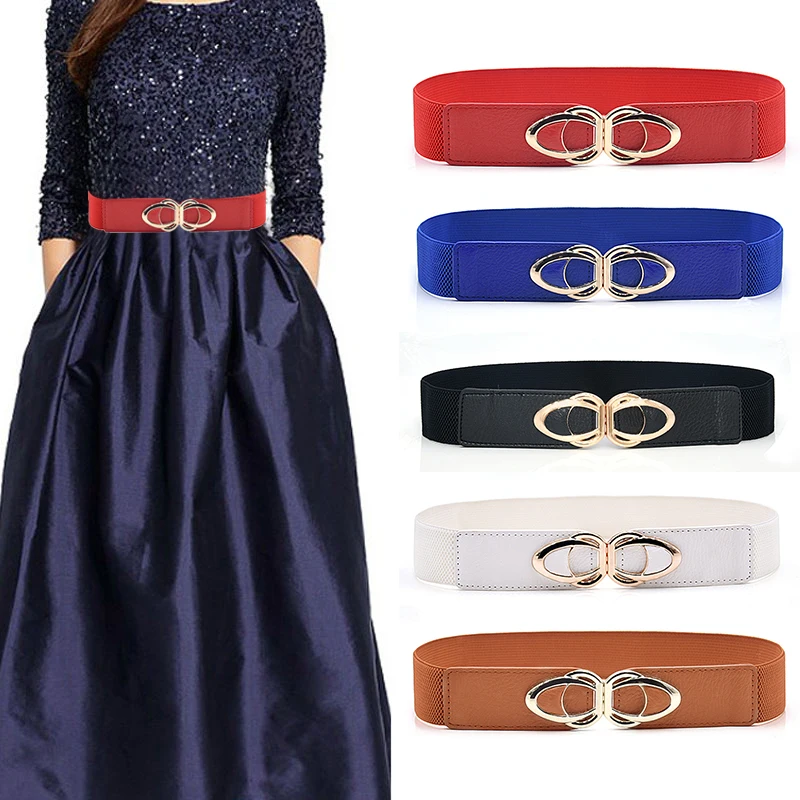 

Simplicity Temperament Decorative Belts Polychromatic Clothing Accessories Popular All-match Imitation Leather Wide Belts