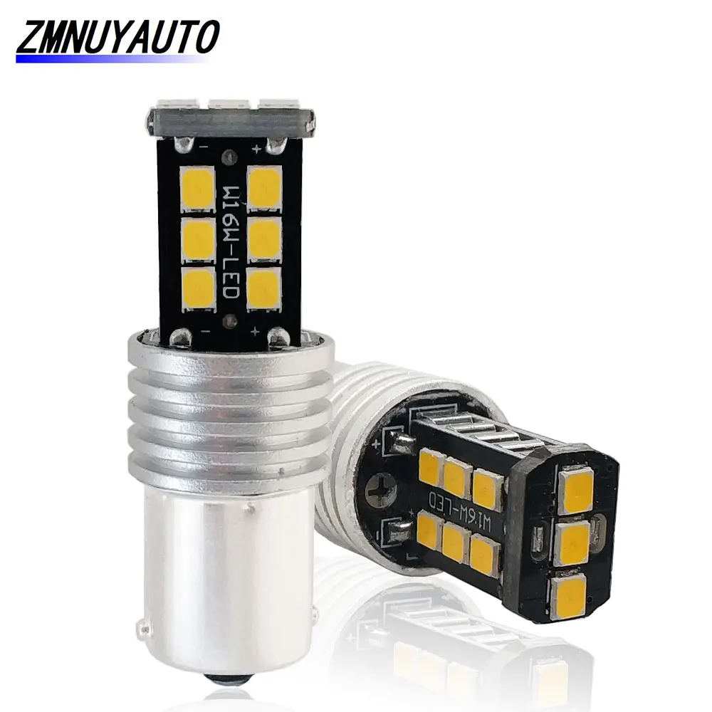 Светодиодная лампа BA15S P21W 2 шт. 1156 BAU15S PY21W Canbus без ошибок сменные светодиодные