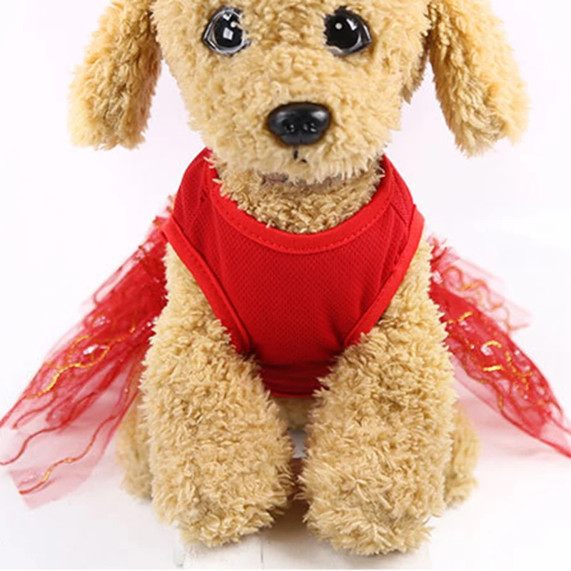 Весенне-летнее платье для кошек и собак милая сетчатая юбка домашних животных