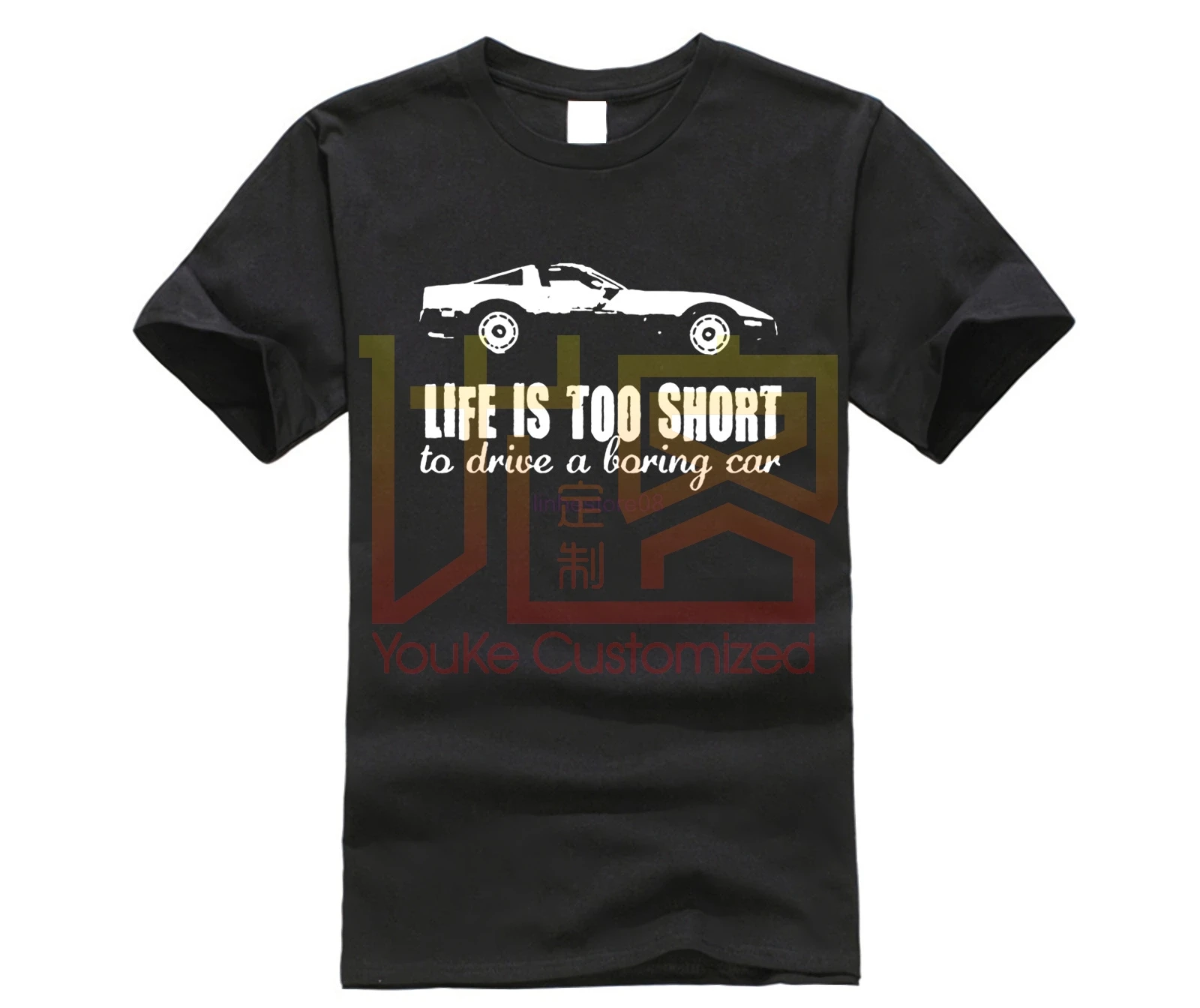 Модные мужские топы с принтом Chevrolet Corvette C4 350 Life Is Too Short Car Lover повседневные