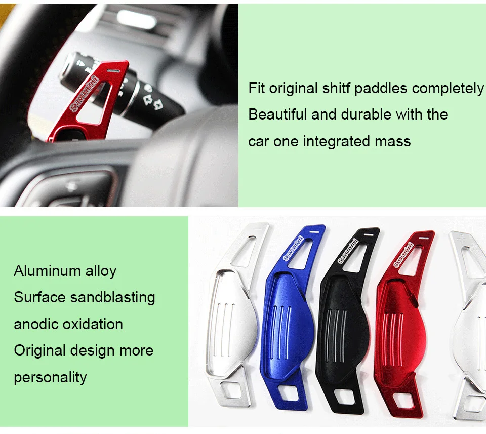 2 шт. алюминиевый автомобильный рычаг переключения передач на руль для Jaguar F TYPE 2013