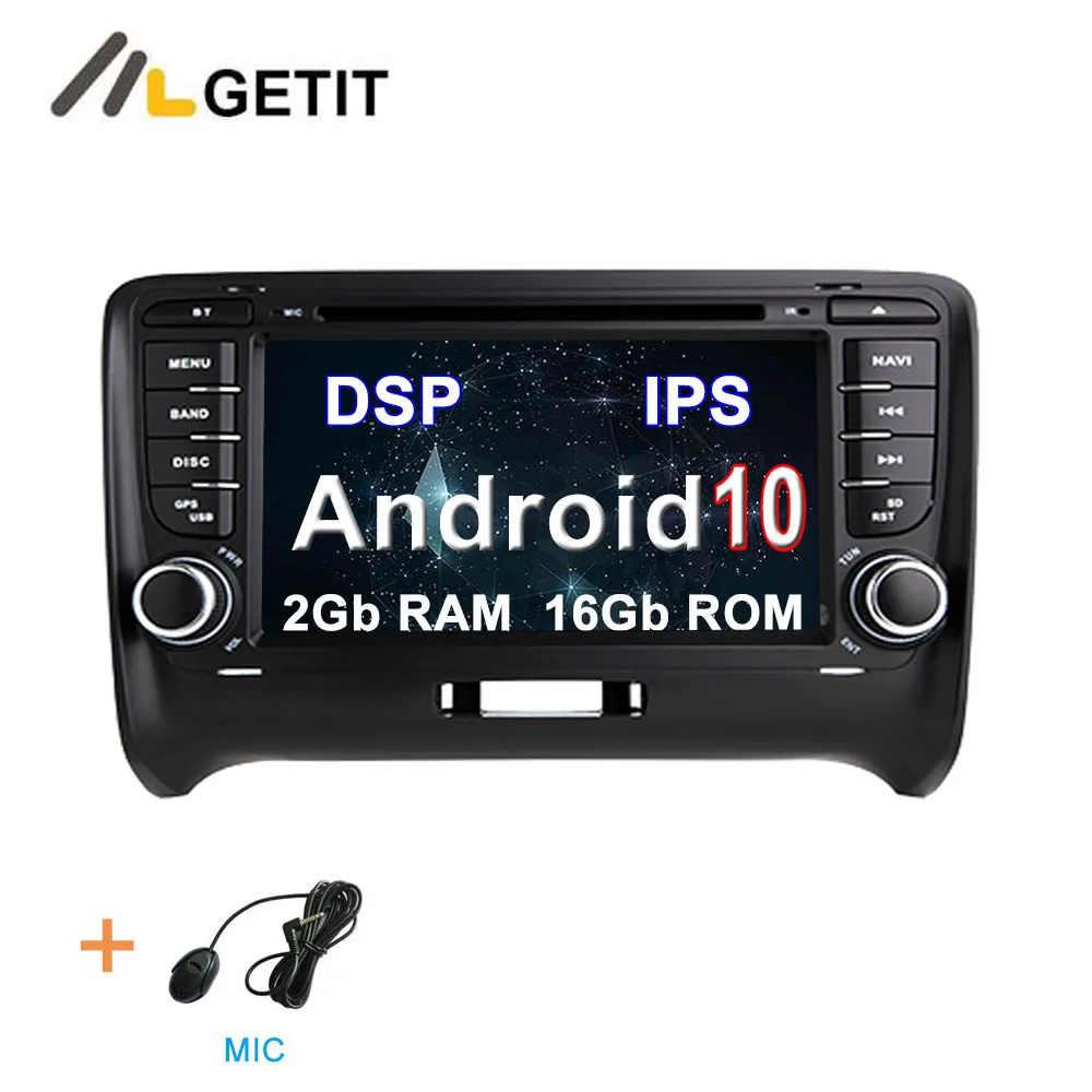 2G-RAM 16G-ROM DSP DSP ips Android 10 Автомобильный DVD стерео мультимедийный плеер радио gps для Audi TT MK2 8J 2006 2007 2008 2009 2010 2011 2012 - Цвет: 2G-RAM 16G-ROM DSP