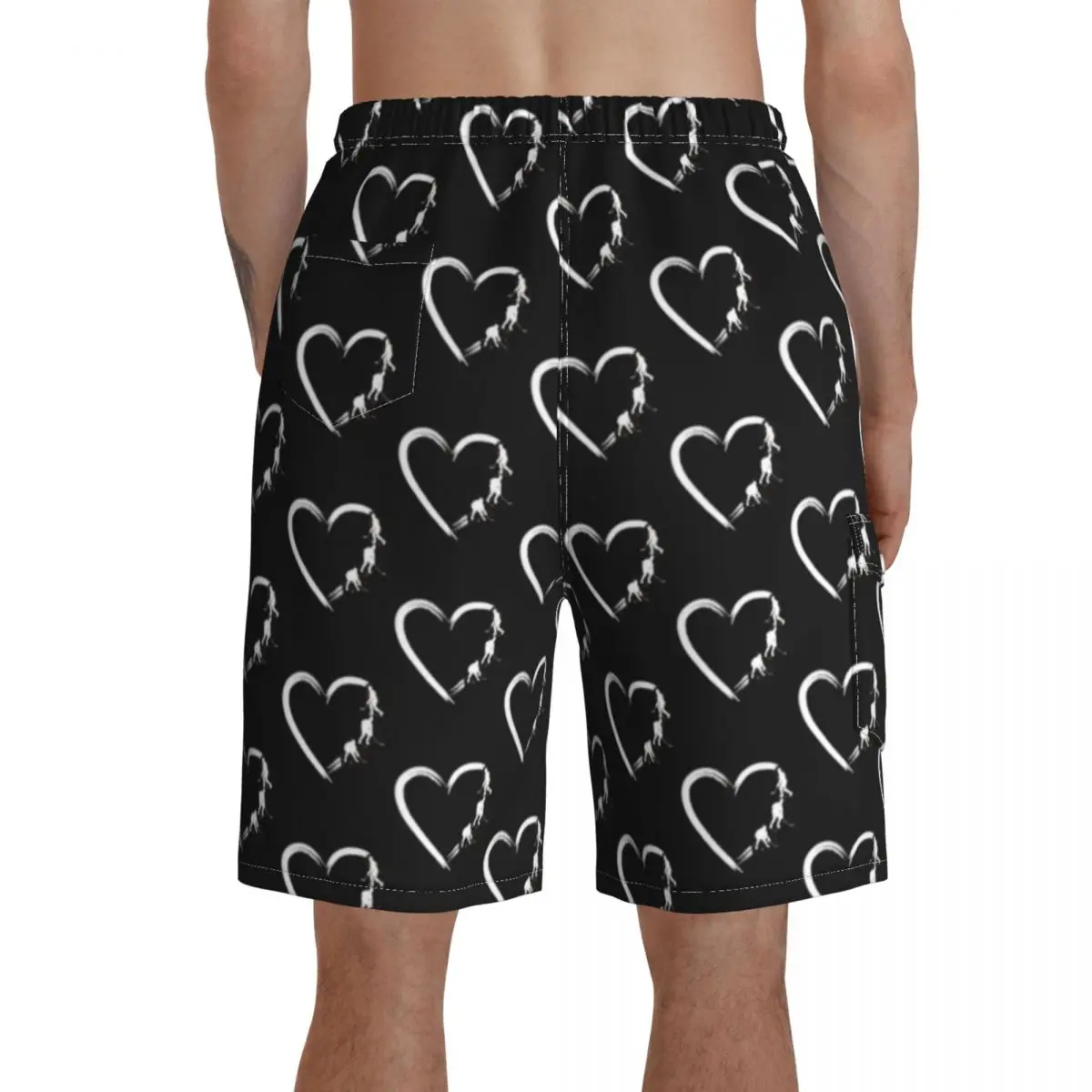 

Hockey Board Shorts Polyester Swimming Trunks Bathing Pattern Men Swim Trunks